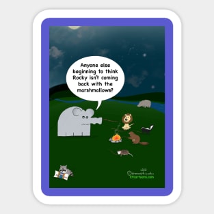 Enormously Funny Cartoons Thief in the Night Sticker
